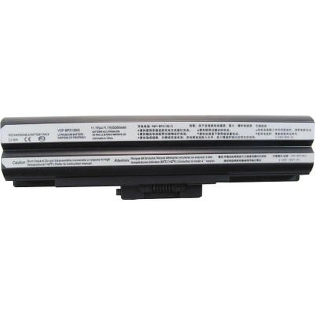 Акумулятор до ноутбука AlSoft Sony VGP-BPS13 5200mAh 6cell 11.1V Li-ion (A41390) - изображение 1