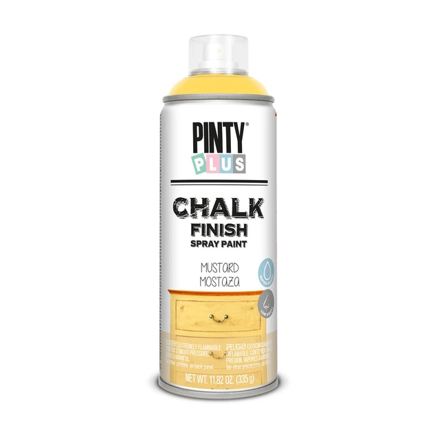 Фарба-аерозоль Pintyplus на водній основі Chalk-finish, Світло-жовта, 400 мл (8429576235005) - зображення 1