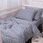 Постільна білизна MirSon 012 Grey Stars Фланель 2 x 160 x 220 Сімейний Євро (2200009653155) - preview 4