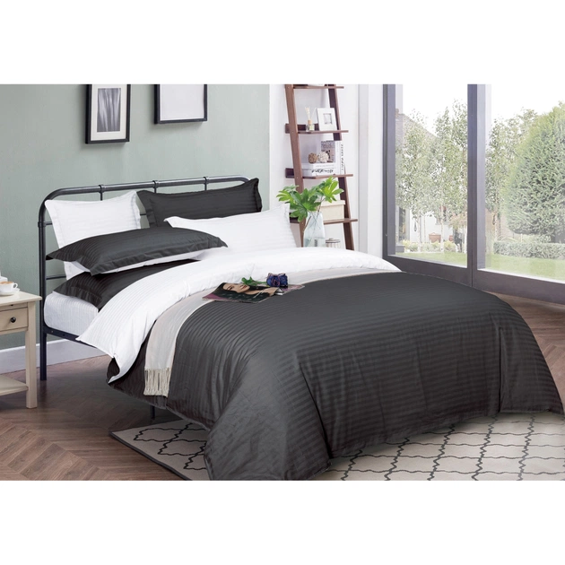 Підковдра MirSon Satin Stripe 30-0012 + 30-0001 Vevina 160х220 см (2200005259023) - зображення 1
