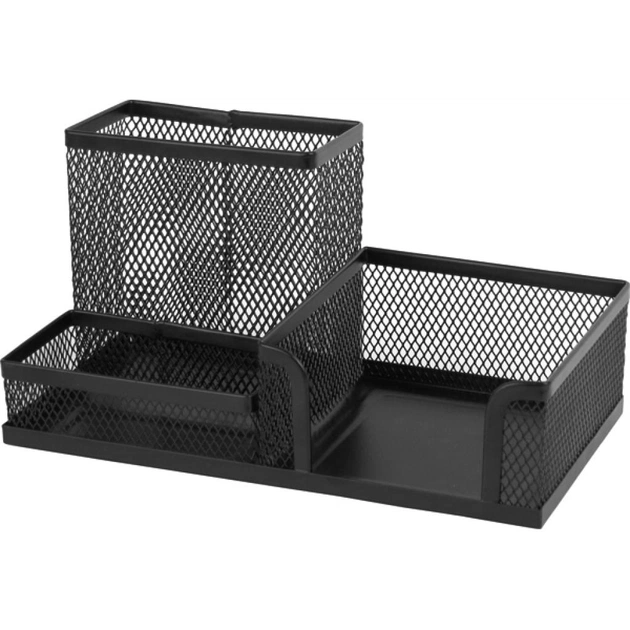 Підставка для дрібниць Axent 203x105x100мм, wire mesh, black (2116-01-A) - изображение 1