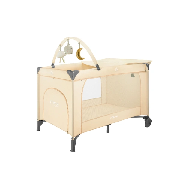 Дитячий манеж MoMi BELOVE PLUS бежевий (LOZE00026) - picture 1