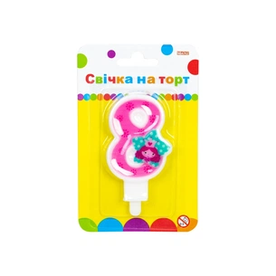 Свічка Maxi Princess "8" висотою 7,62 см (MX622050-8) зображення 1
