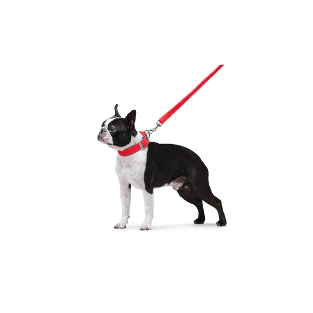 Повідець для собак Dog Extreme з нейлону подвійний Ш 20 мм Д 122 см червоний (42983) - picture 6