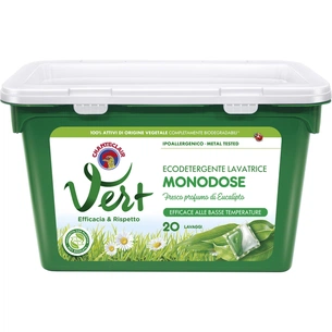 Капсули для прання ChanteClair Vert з ароматом евкаліпту 20 шт. (8015194524142) зображення 1