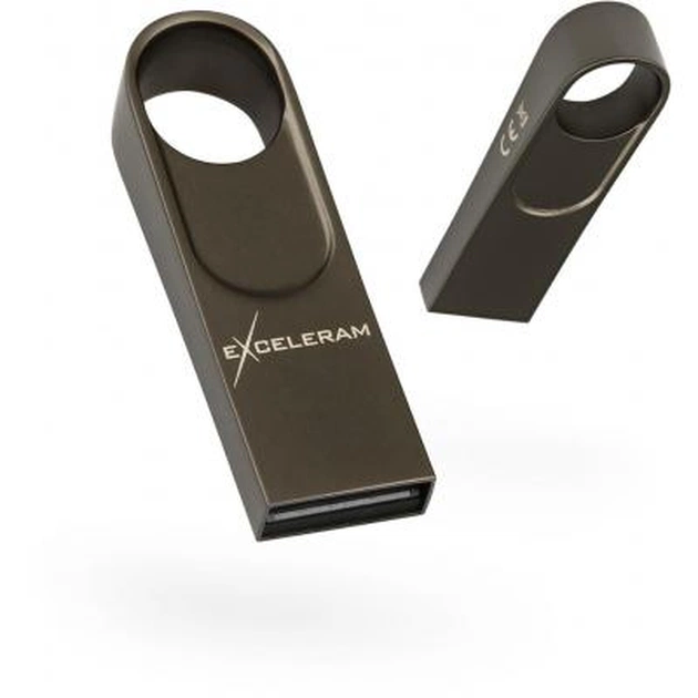 USB флеш накопичувач eXceleram 64GB U5 Series Dark USB 2.0 (EXP2U2U5D64) - зображення 1