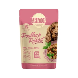 Вологий корм для собак ARATON Adult with Poultry and Rabbit 500 г (ART47955) зображення 1