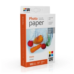 Фотопапір ColorWay 10x15, 220г, matte, 100л (PM2201004R_OEM) зображення 1