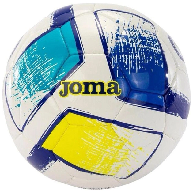 Мяч футбольный Joma Dali II білий, синій, жовтий Уні 5 400649.216 (8445757552198) - изображение 1