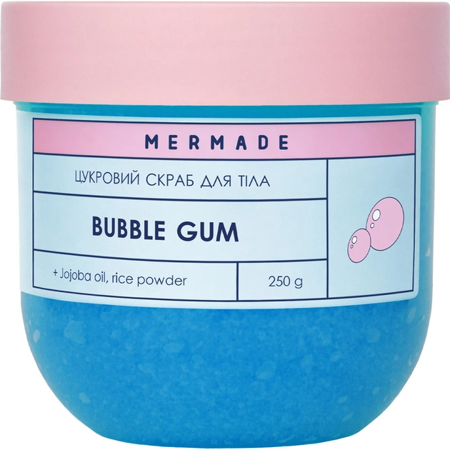 Скраб для тіла Mermade Bubble Gum Цукровий 250 г (4820241303694) - зображення 1