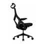 Офісне крісло GT Racer B-6314 Black (B-6314 Fabric Black/Black) - зменшене зображення 3