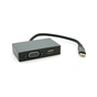 Концентратор Voltronic USB-C 2-in-1 HDMI + VGA 0.23m silver (YT-HTC2in1) - зменшене зображення 3