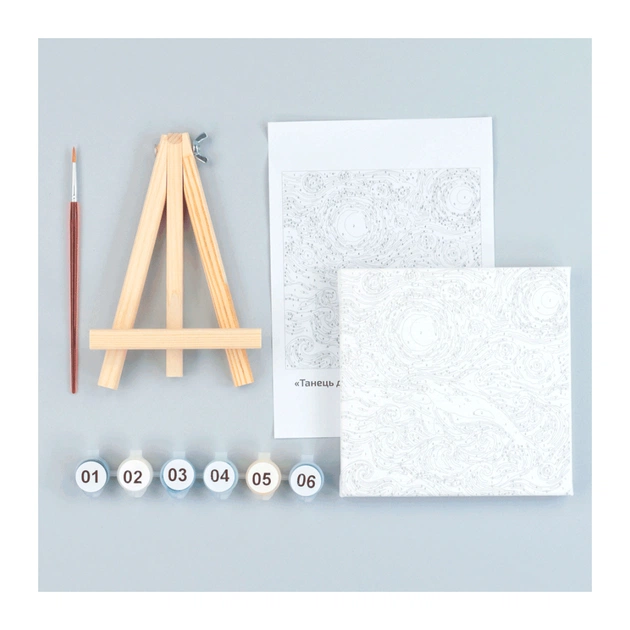 Картина по номерам Rosa Танець дельфіна, 15х15см, з мольбертом (4823098548614) - picture 4