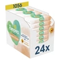 Дитячі вологі серветки Pampers Harmonie Protect&Care з календулою 24 пачки х 44 шт (8700216250603) - зменшене зображення 1