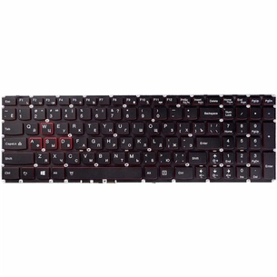 Клавіатура ноутбука Lenovo Ideapad Y700/Y700-15ISK чорна з підсвіткою (KB310764) зображення 1