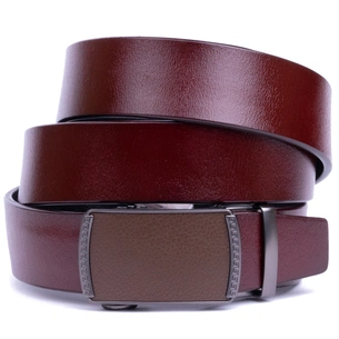 Ремінь Vintage Чоловічий з пряжкою-автомат Коричневий (20339) зображення 1