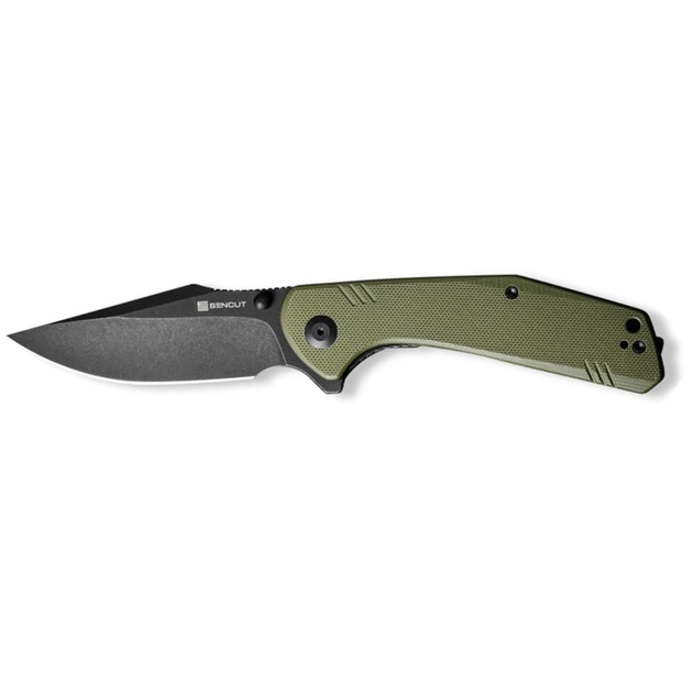 Ніж Sencut Actium Blackwash Olive G10 (SA02E) - зображення 1
