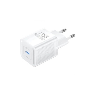 Зарядний пристрій Vention 1xUSB-C PD20W GaN + cable USB-C to USB-C white (TZ-FEPW0-EU-01) зображення 1