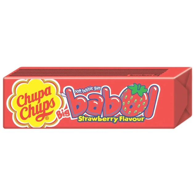 Жевательная резинка Chupa Chups Big Babol Клубника 27.6 г (80759102) - изображение 1