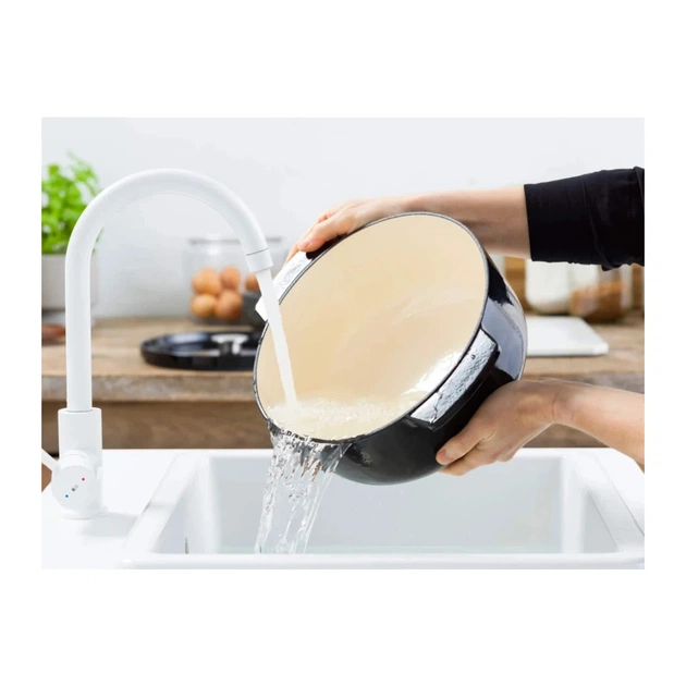 Кастрюля KitchenAid чавунна з кришкою 5,2 л Чорна (CC006061-001) - изображение 7