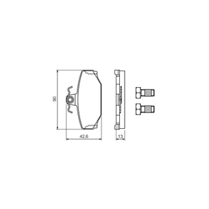 Гальмівні колодки Bosch 0 986 460 995 зображення 1
