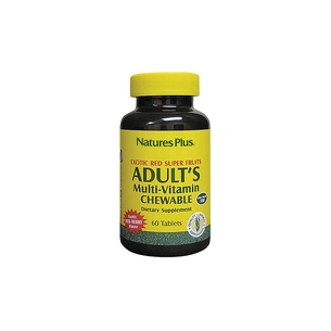 Мультивітамін Natures Plus Мультивітаміни для Дорослих, Смак ягід, 60 жувальних (NTP30871) зображення 1