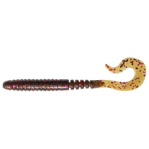 Силікон рибальський FishUP Vipo 3.6" 050 - Green Pumpkin Brown/Red&Purple (8шт/уп) (1864.07.09) зображення 1