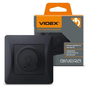 Світлорегулятор Videx BINERA LED 200Вт чорний граф (VF-BNDML200-BG) изображение 1