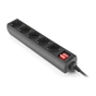 Мережевий фільтр живлення REAL-EL RS-PROTECT M 10m, black (EL122300037) - уменьшенное изображение 4