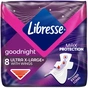Гігієнічні прокладки Libresse Ultra Night extra wing 8 шт (7322540918281) - уменьшенное изображение 1