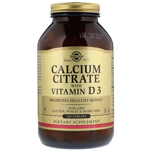 Вітамінно-мінеральний комплекс Solgar Цитрат Кальція + Вітамін D3, Calcium Citrate with Vitamin D3 (SOL-00432) зображення 1