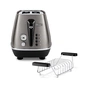 Тостер DeLonghi CTIN 2103 TB (CTIN2103TB) - зменшене зображення 2