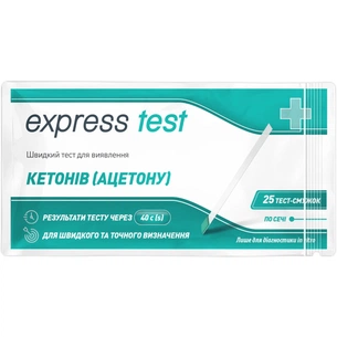 Тест на кетони Express Test смужка 25 шт. (7640162323581) picture 1