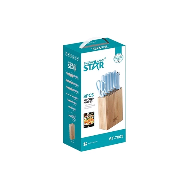 Набір ножів WINNINGSTAR ST-7803 7 предметів Blue (WNNGS-ST-7803-BL) - picture 11
