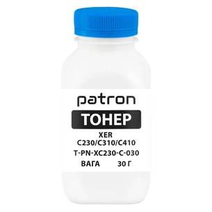 Тонер XER C230/C310/C410, 30 г, Cyan Patron (PN-XC230-C-030) зображення 1