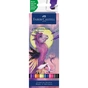 Художественный маркер Faber-Castell набор акварельных двухсторонних Goldfaber Aqua Dual Marker Fantasy, 6 цветов (32313) - уменьшенное изображение 1