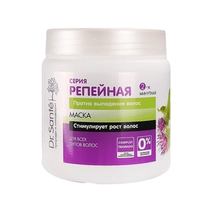 Маска для волосся Dr. Sante Реп'яхова серія Проти випадіння волосся 500 мл (4823015933035) зображення 1