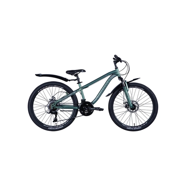 Велосипед Discovery Flint AM DD 24" 13" ST 2024 Зелено-сріблястий (OPS-DIS-24-332) - изображение 1
