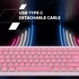 Клавіатура Canyon OnType 10 TKL Mechanical Silent Low-profile USB UA Pink (CNS-HKB10P) - зменшене зображення 11