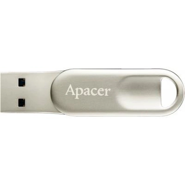 USB флеш накопичувач Apacer 32GB AH790 Silver USB 3.1/Lightning (AP32GAH790S-1) - зображення 1