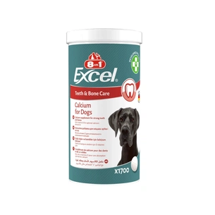 Витамины для собак 8in1 Excel Calcium для зубов и костей кальций 1700 шт (4048422184249) изображение 1