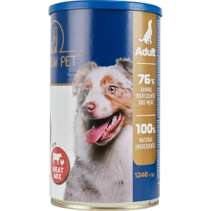 Консерви для собак PREMIUM PET М'ясне асорті шматочки в соусі 1.240 г (4820255192284) зображення 1