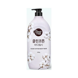 Гель для душу KeraSys Shower Mate Clean Cotton 1200 мл (8801046307458) изображение 1