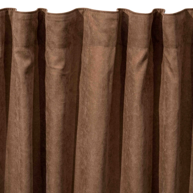 Штора Ardesto мікровелюр 100% поліестер, 150х270 см шоколад (ART1010CH) - picture 3