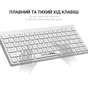 Клавіатура OfficePro SK955W Wireless/Bluetooth White (SK955W) - зменшене зображення 5