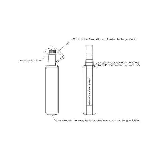Інструмент Стриппер для оптоволокна + RG-56, RG-6 CST-1900 Jonard Tools (Стриппер CST-1900) - picture 12