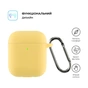 Чохол для навушників Armorstandart Ultrathin Silicone Case With Hook для Apple AirPods 2 Yellow (ARM59696) - зменшене зображення 2
