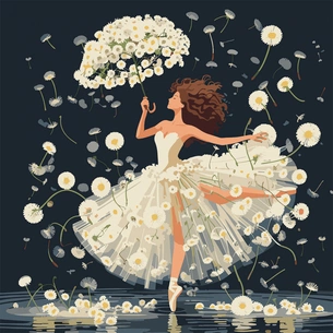 Картина по номерам Santi Кульбаби і танцівниця 40х40 см (955644) зображення 1