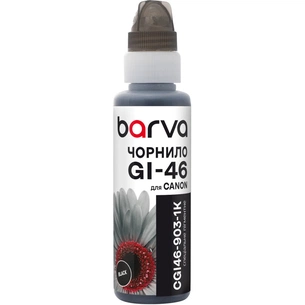 Чорнило Barva Canon GI-46 100 мл, Pigmented black, флакон OneKey 1K (CGI46-903-1K) изображение 1