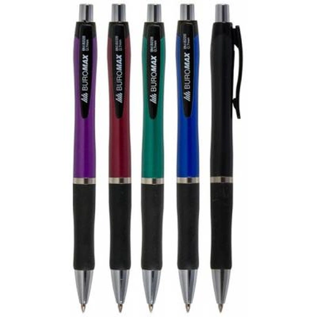 Ручка кулькова Buromax retractable, 0.7 мм (BM.8228) - зображення 1